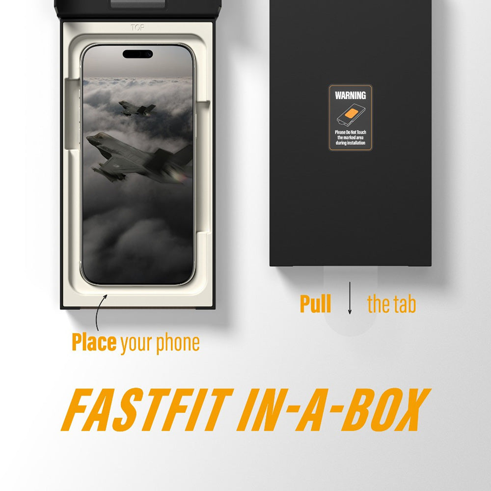 Pellicola protettiva Schermo PanzerGlass Ultra-Wide Fit Stealth Fastfit per Apple iPhone 17 Pro, Vetro Temperato, Full Glue, Nera
