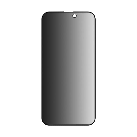 Pellicola protettiva per schermo Privacy Anank 3X Rinforzata per Apple iPhone 15, Vetro Temperato, Colla Completa, 2.5D