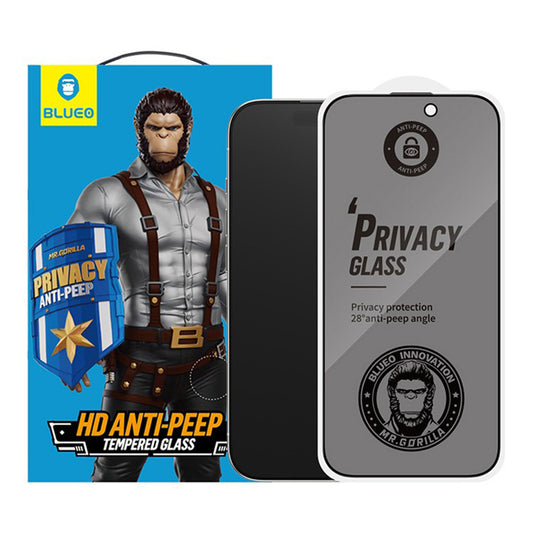 Pellicola Protettiva Schermo Privacy Blueo Anti-Peep per Apple iPhone 17 Air, Vetro Temperato, Full Glue