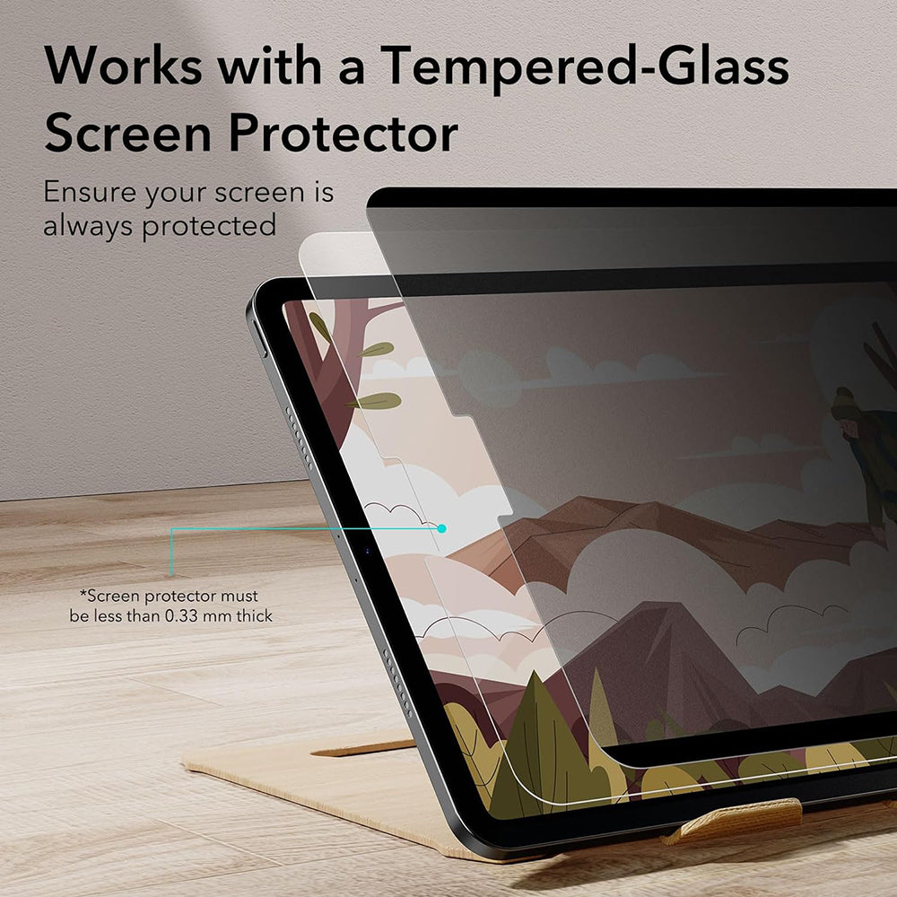 Pellicola protettiva per schermo Privacy ESR Magnetica per Apple iPad Air 11 (2026) / Air 11 (2025), Plastica