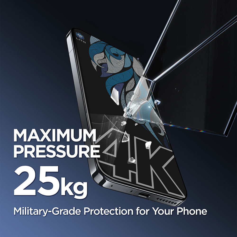 Pellicola Protettiva Schermo Privacy Lito D+ Max 4K per Apple iPhone 17 Air, Vetro Temperato, Full Glue