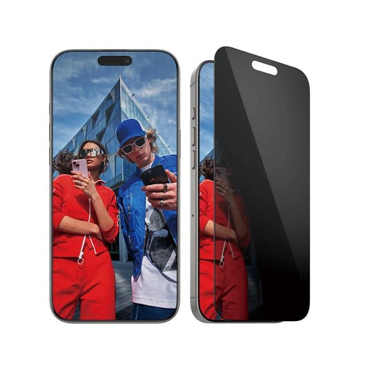 Pellicola Protettiva Schermo Privacy PanzerGlass Ultra-Wide Fit EasyAligner per Apple iPhone 16 Pro Max, Vetro Temperato, Full Glue