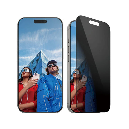Pellicola Protettiva Schermo Privacy PanzerGlass Ultra-Wide Fit EasyAligner per Apple iPhone 16 Pro, Vetro Temperato, Full Glue