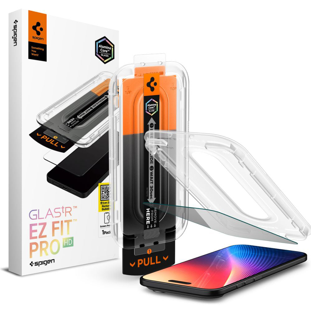 Pellicola Protettiva Privacy Spigen GlastR EZ FIT Pro per Apple iPhone 17 Air, Vetro Temperato, Full Glue AGL09871