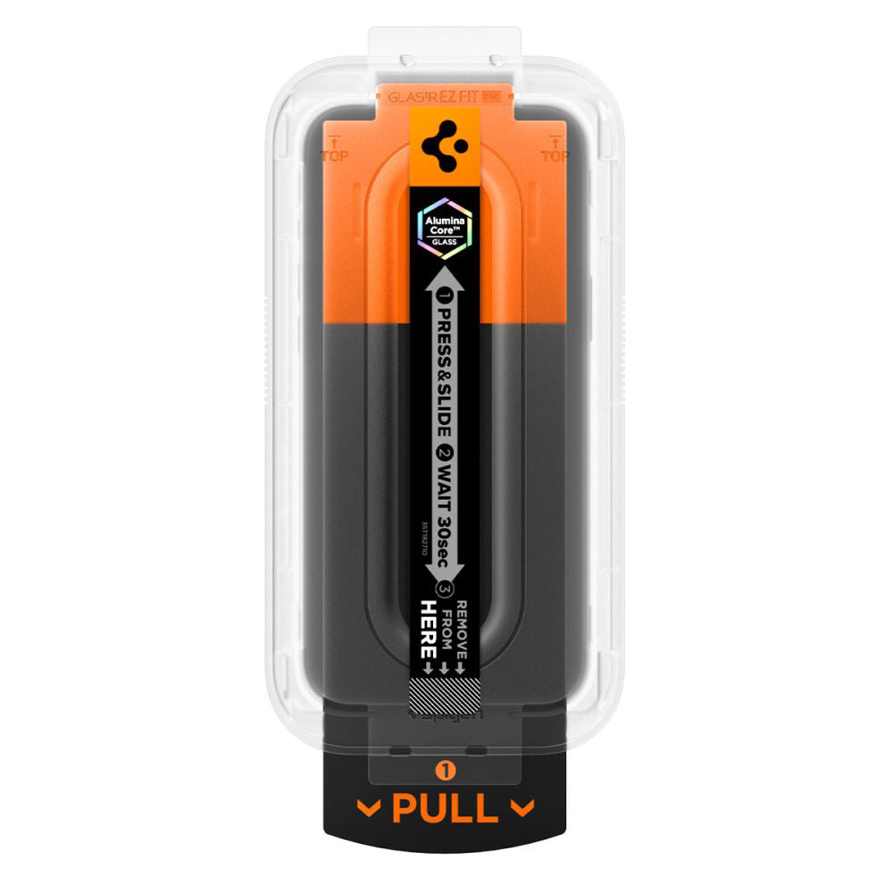 Pellicola Protettiva Schermo Privacy Spigen GlastR EZ FIT Pro per Apple iPhone 17 Pro Max / 16 Pro Max, Vetro Temperato, Full Glue AGL10096
