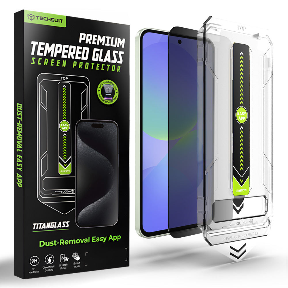 Pellicola protettiva per schermo Privacy Techsuit TitanGlass CrystalHD per Samsung Galaxy A37 5G / A36 A366, Vetro temperato, Full Glue