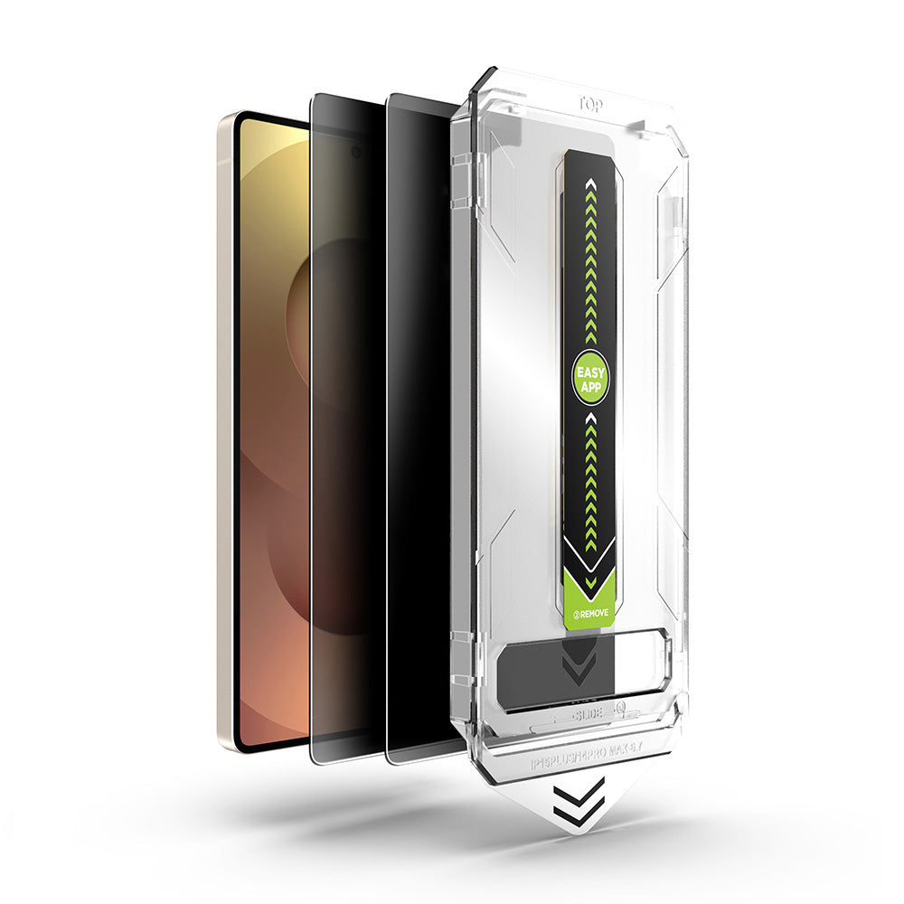 Pellicola protettiva per schermo Privacy Techsuit TitanGlass CrystalHD per Samsung Galaxy A37 5G / A36 A366, Vetro Temperato, Colla Completa, Set 2 pezzi