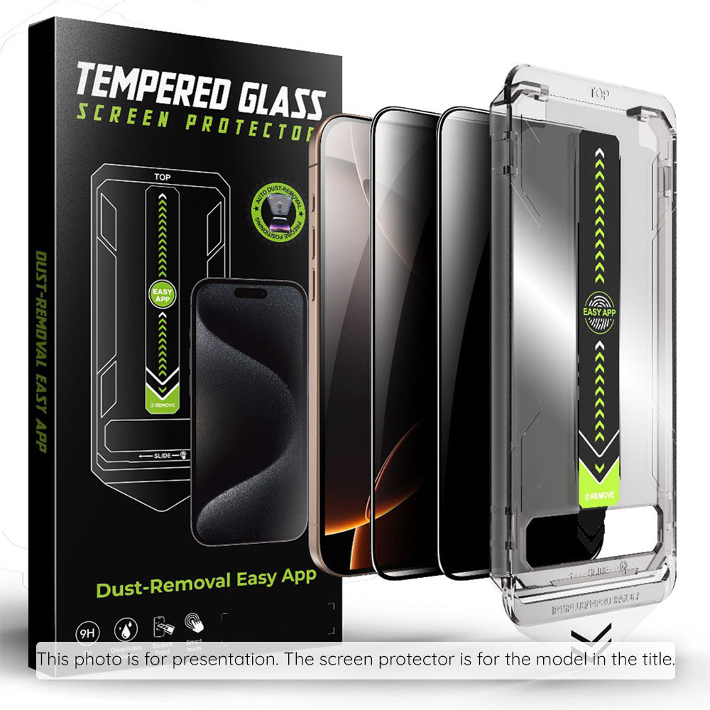 Pellicola Protettiva Schermo Privacy Techsuit TitanGlass CrystalHD per Samsung Galaxy S25 FE, Vetro Temperato, Full Glue