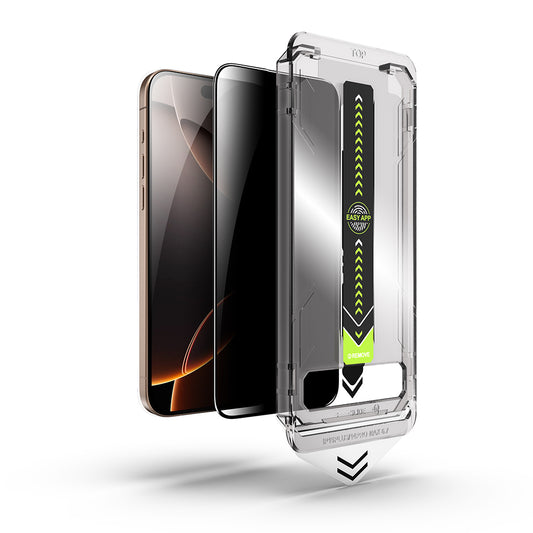 Pellicola protettiva per schermo Privacy Techsuit TitanGlass per Apple iPhone 18 Pro Max, Vetro temperato, Colla completa