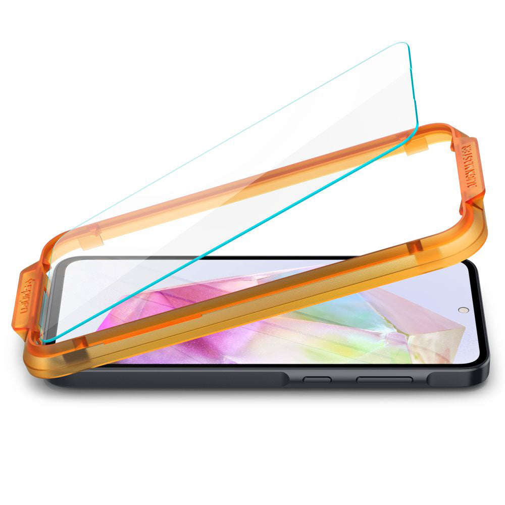 Pellicola Protettiva Schermo Spigen GlastR Align Master per Samsung Galaxy M35 / A35 5G A356, Vetro Temperato, Full Glue, Set 2 pezzi AGL07772