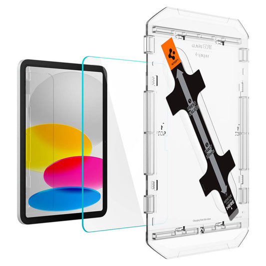 Pellicola protettiva per schermo Spigen GlastR EZ FIT per Apple iPad (2025) / (2022), Vetro temperato, Full Glue AGL05554