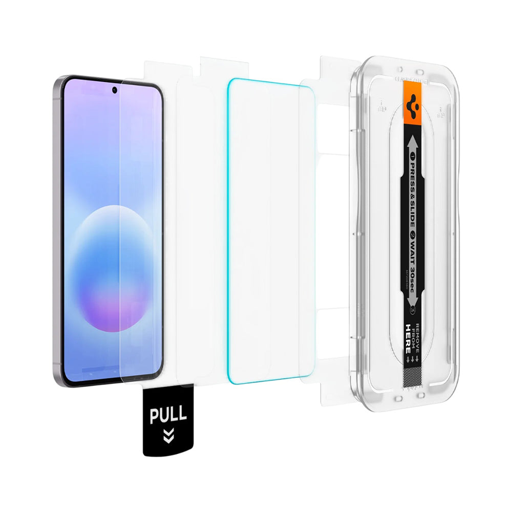Pellicola Protettiva Schermo Spigen GlastR EZ FIT Pro HD per Samsung Galaxy A57 5G, Vetro Temperato, Full Glue, Set 2 pezzi AGL11397