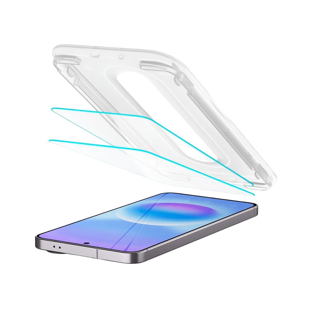 Pellicola Protettiva Schermo Spigen GlastR EZ FIT Pro HD per Samsung Galaxy A57 5G, Vetro Temperato, Full Glue, Set 2 pezzi AGL11397