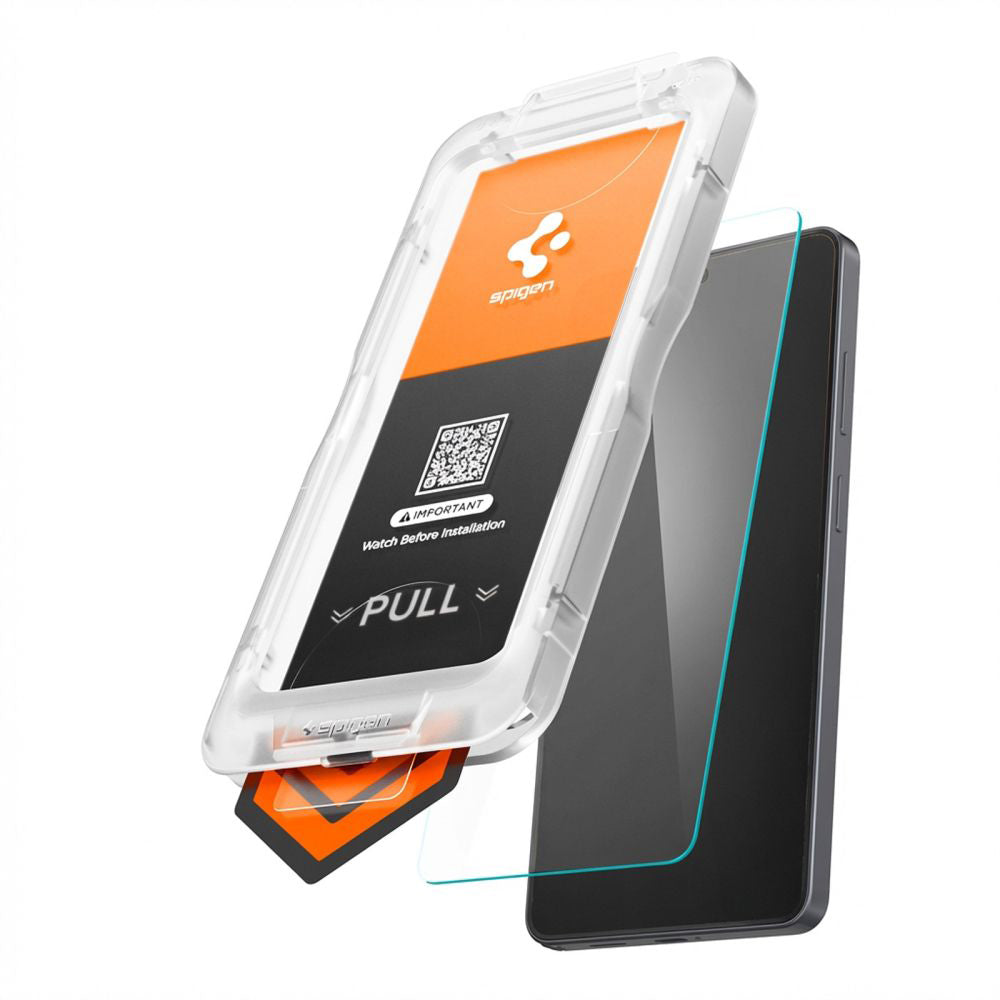 Pellicola Protettiva Schermo Spigen GlastR EZ FIT Pro HD per Samsung Galaxy S26 S942, Vetro Temperato, Full Glue AGL11097