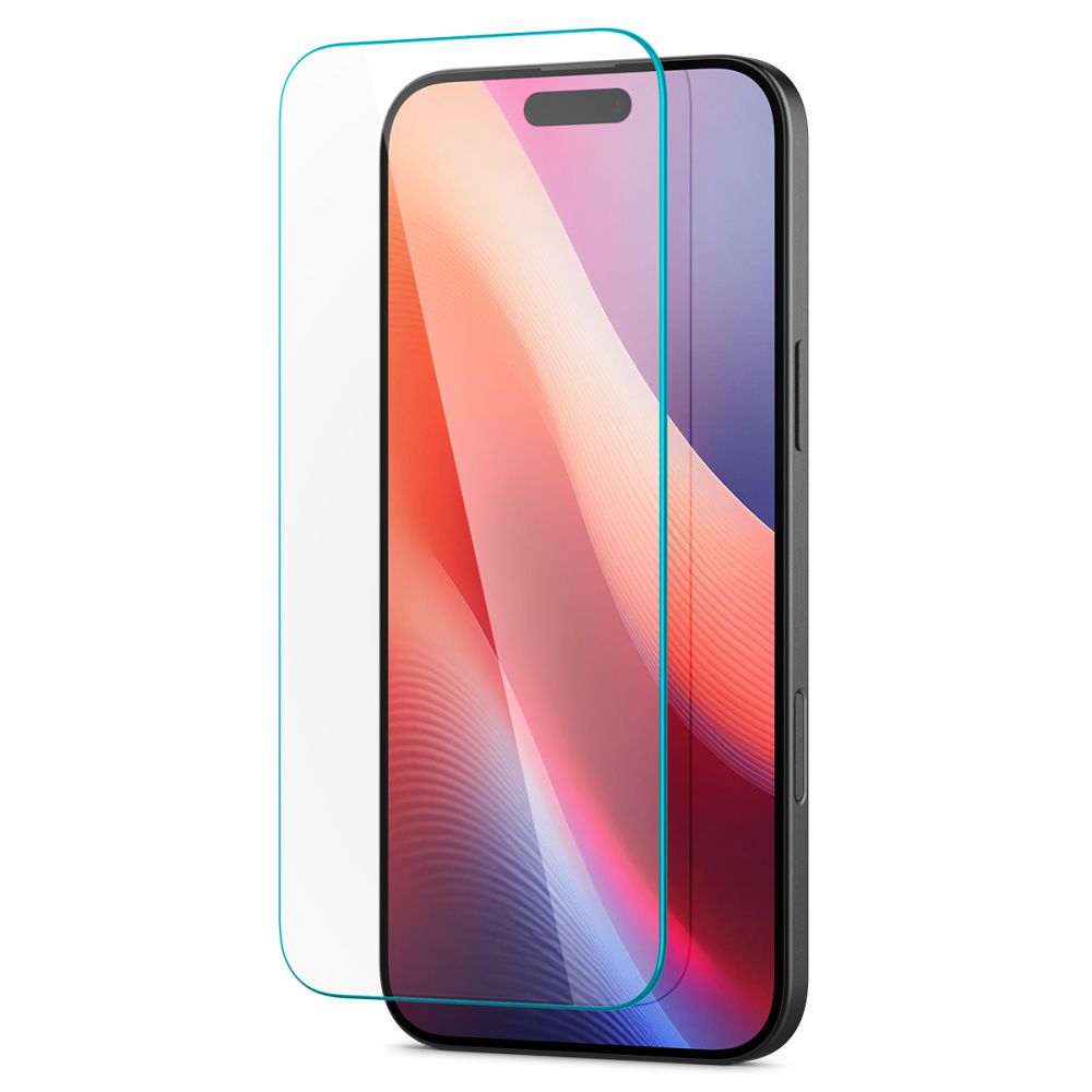 Pellicola Protettiva Schermo Spigen GlastR Slim per Apple iPhone 16 Pro Max, Vetro Temperato, Full Glue