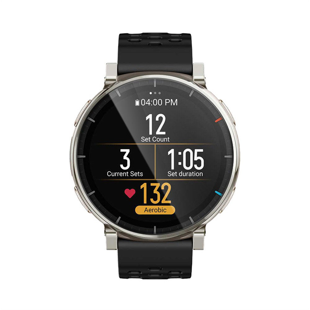 Pellicola protettiva Schermo Techsuit Nano Flex per Amazfit Active 3 Premium, Plastica, Set 2 pezzi, Nera