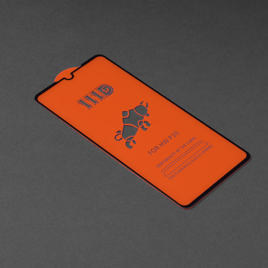 Pellicola protettiva per schermo Techsuit per Huawei P30, Vetro temperato, Full Glue, 111D, Nero