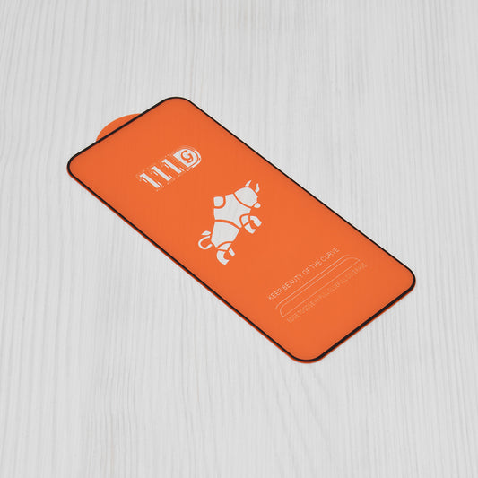 Pellicola protettiva per schermo Techsuit per Oppo Reno11 F, Vetro temperato, Full Glue, 111D, Nero