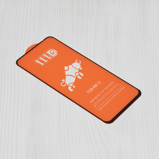 Pellicola Protettiva per Schermo Techsuit per Xiaomi Poco M6 4G / Redmi 13 / 12 5G / 12, Vetro Temperato, Full Glue, 111D, Nero