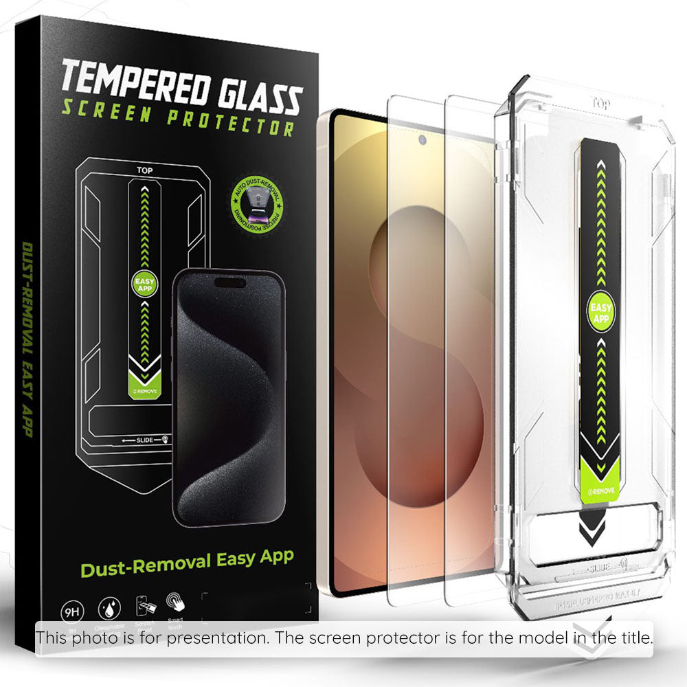 Pellicola Protettiva Schermo Techsuit TitanGlass CrystalHD per Samsung Galaxy S25 FE, Vetro Temperato, Full Glue, Set 2 pezzi