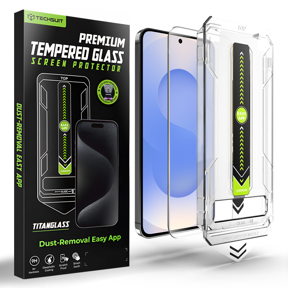 Pellicola protettiva schermo Techsuit TitanGlass CrystalHD per Samsung Galaxy S26 S942, Vetro Temperato, Full Glue