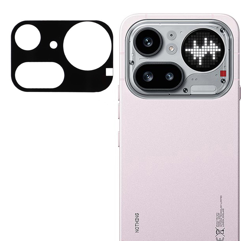 Pellicola protettiva per fotocamera posteriore Techsuit per Nothing Phone (4a) Pro, vetro temperato, nero