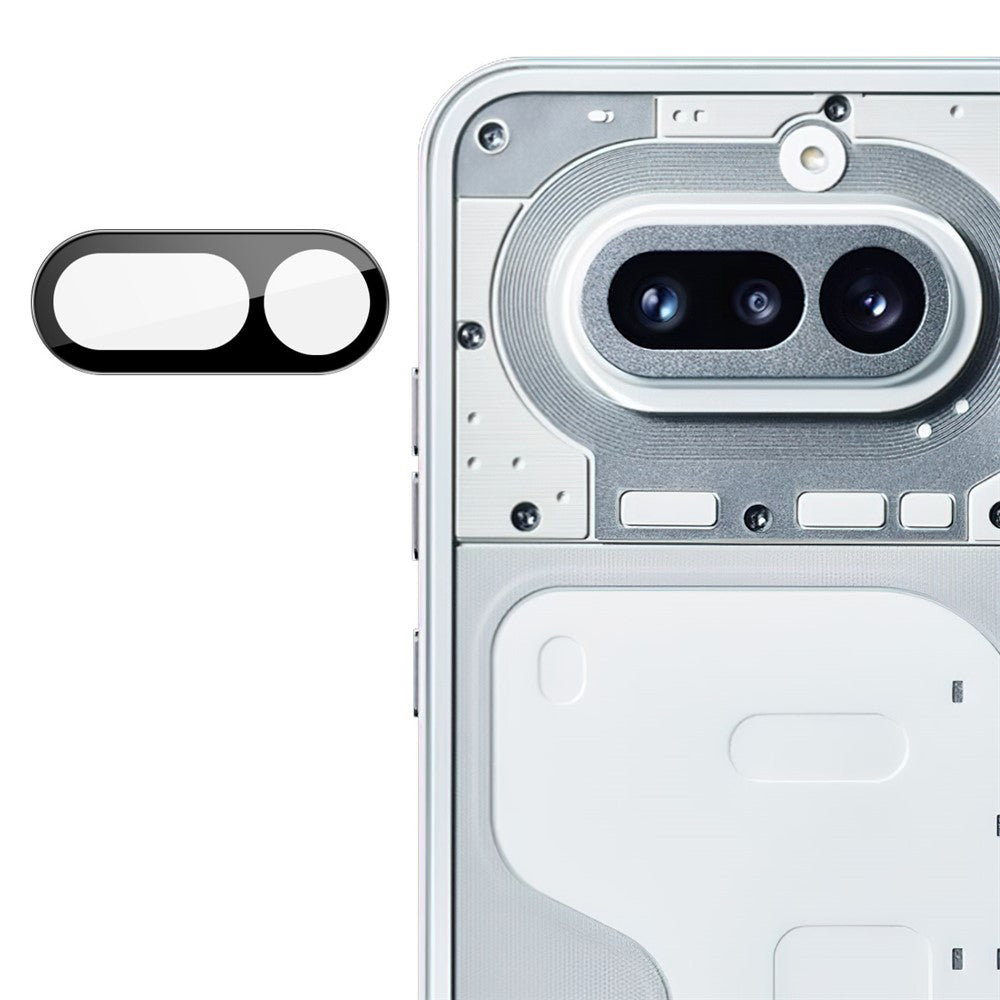 Pellicola protettiva per fotocamera posteriore Techsuit per Nothing Phone (4a), vetro temperato, nero