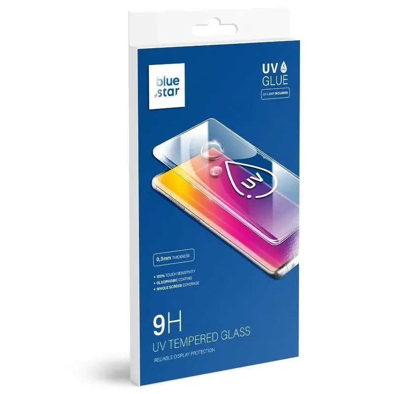 Pellicola Protettiva Schermo Blue Star per Samsung Galaxy S10+ G975, Vetro Temperato, Colla UV