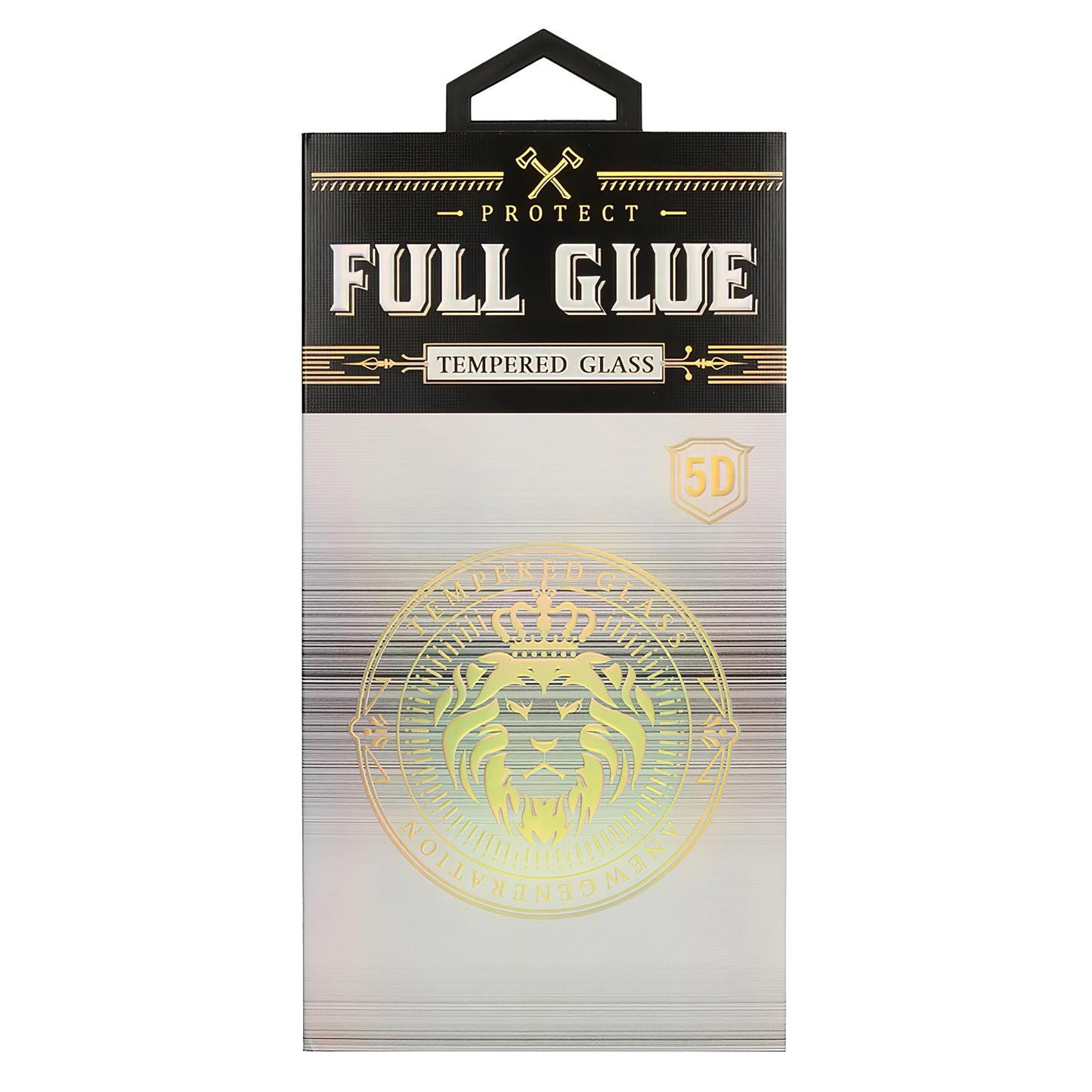 Pellicola protettiva schermo OEM Hard per Samsung Galaxy A20e A202, Vetro Temperato, Full Glue, 5D, Nero
