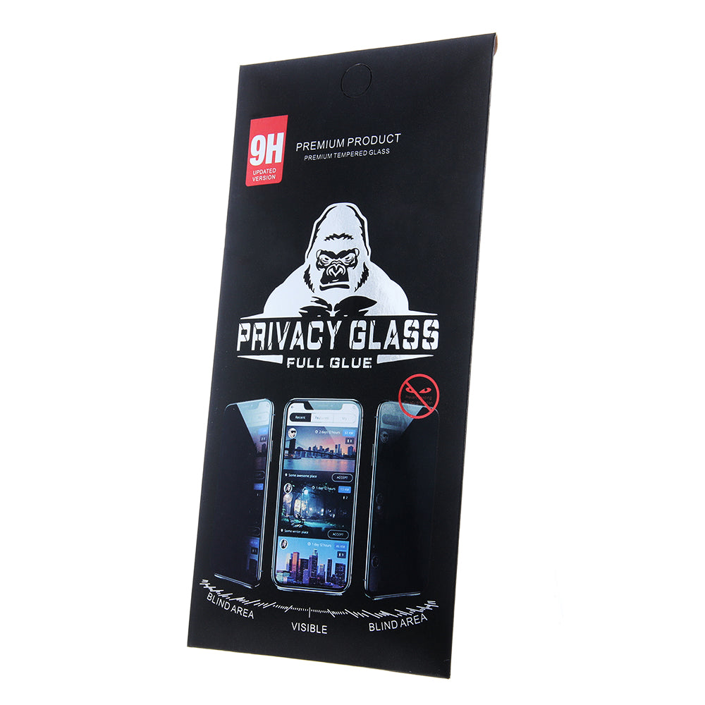 Pellicola protettiva Privacy OEM per Apple iPhone 11 Pro Max / XS Max, Vetro Temperato, Full Glue