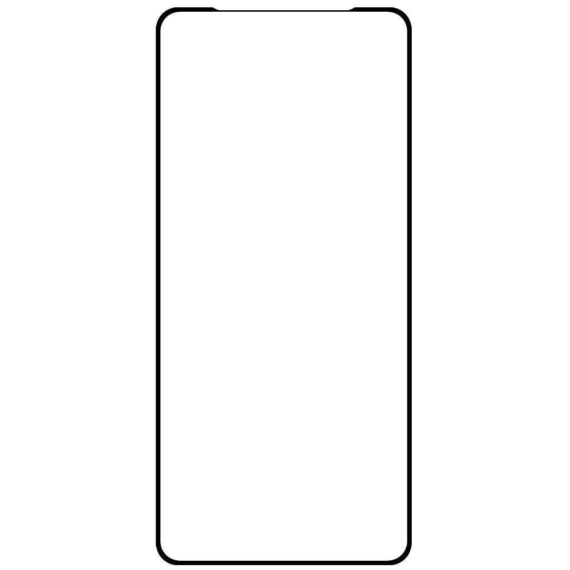 Pellicola protettiva schermo OEM per Samsung Galaxy A22 A225, Vetro temperato, Full Glue, 9D, Nero