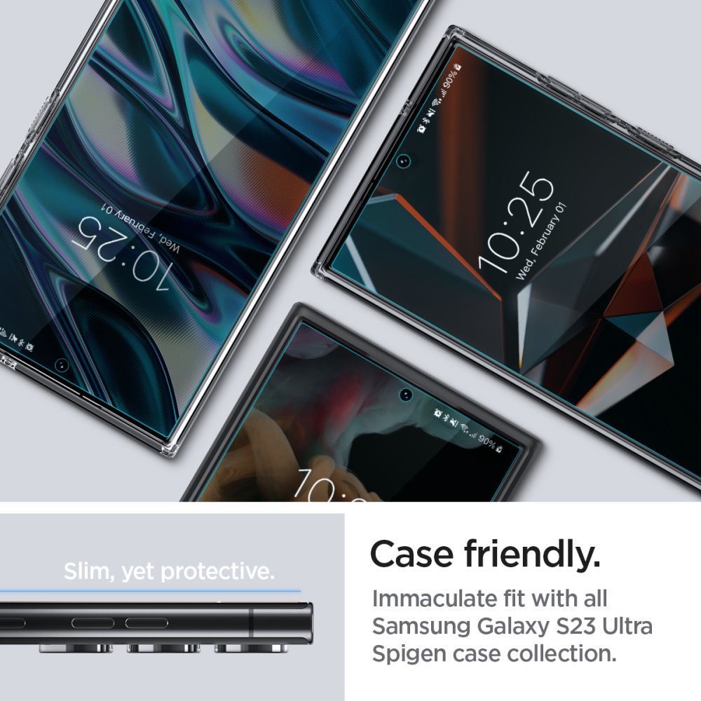 Pellicola Protettiva Schermo Spigen Neo Flex per Samsung Galaxy S23 Ultra S918, Plastica, Set 2 pezzi AFL05943