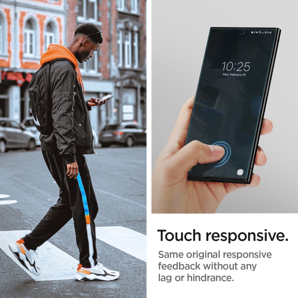 Pellicola Protettiva Schermo Spigen Neo Flex per Samsung Galaxy S23 Ultra S918, Plastica, Set 2 pezzi AFL05943