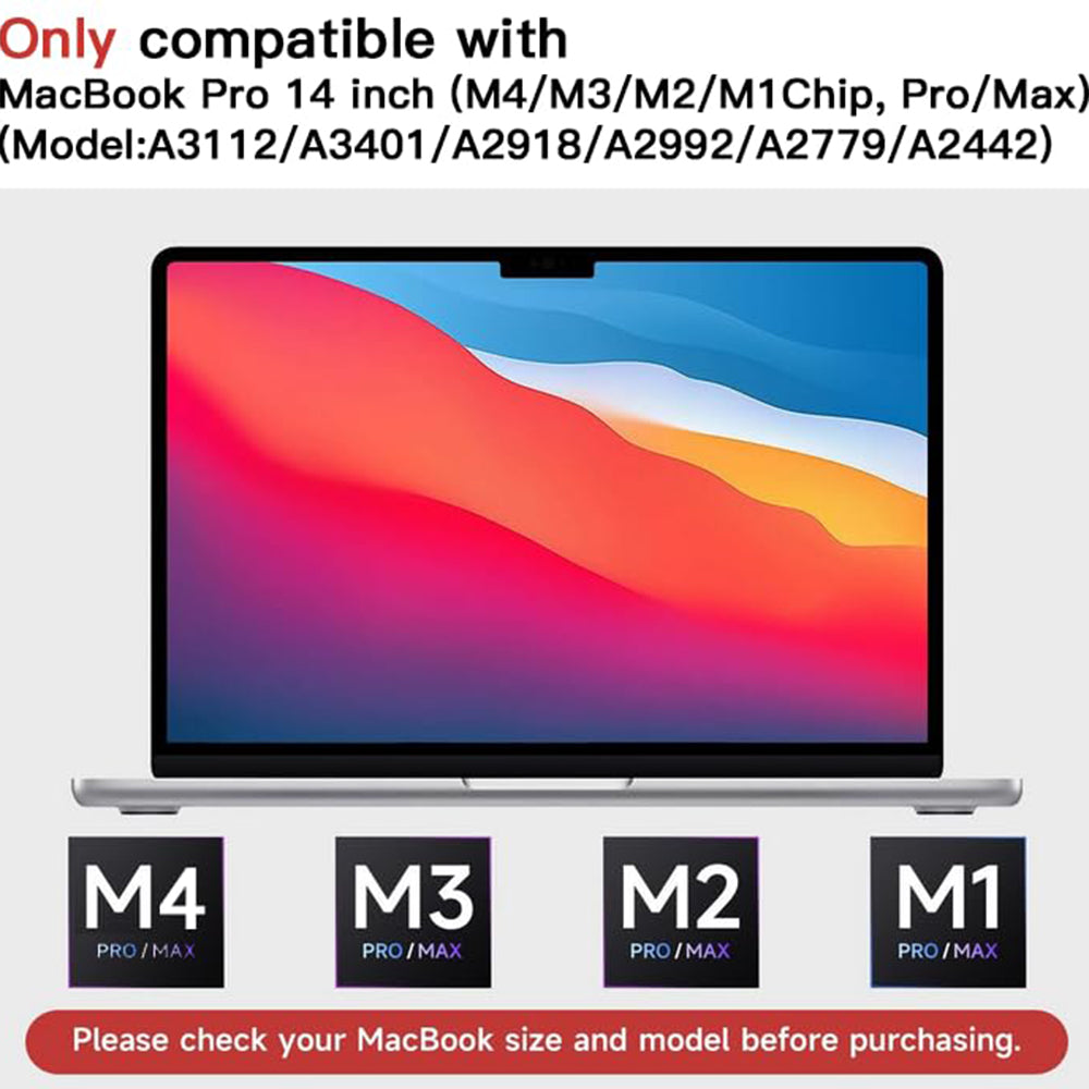 Pellicola Protettiva Schermo Opaca Anti Luce Blu Techsuit VisionProX per Apple MacBook Pro 14 pollici (2024), Plastica