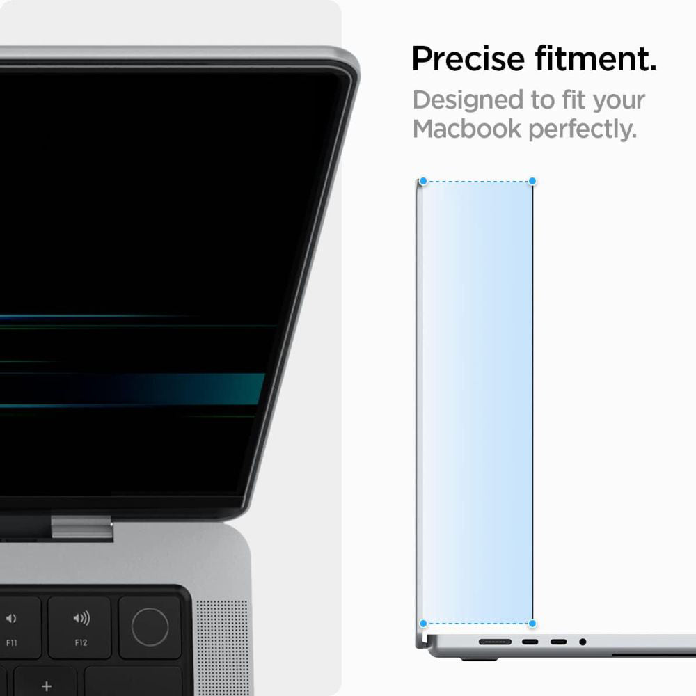 Pellicola Protettiva Privacy Schermo Spigen Safe View Magnetic per Apple MacBook Pro 14inch (2022) / (2024) / (2023) / (2021), Plastica AFL06158