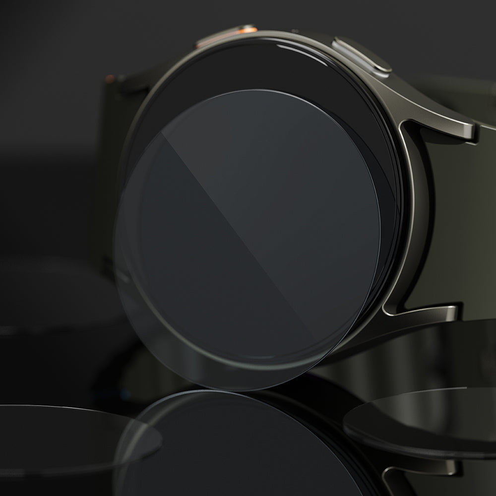 Ringke R6 Protective Film for Samsung Galaxy Watch7 44mm, Set of 4 Pieces, Tempered Glass
