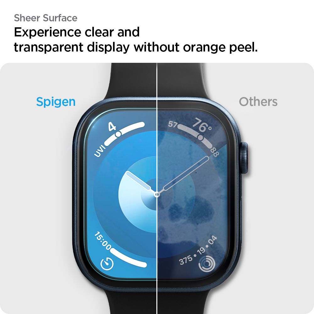 Spigen Elite Shield EZ FIT per Apple Watch serie 42mm, set 2 pezzi, plastica AFL08580