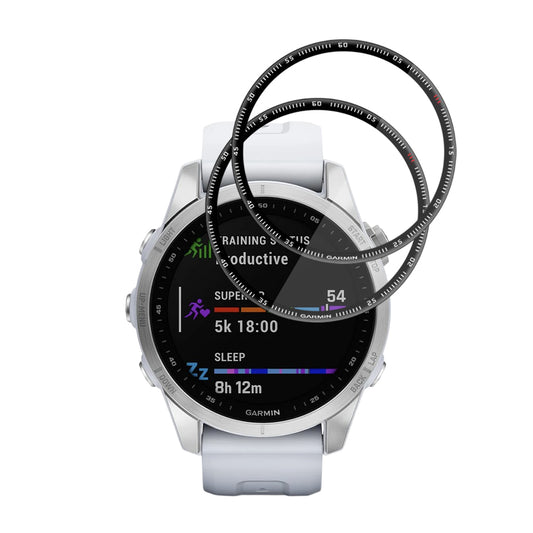 Pellicola Protettiva Techsuit Nano Flex per Garmin Fenix 7S, Set 2 pezzi, Plastica, Nera