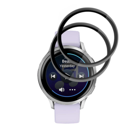 Pellicola Protettiva Techsuit Nano Flex per Garmin Venu 4 41mm, Set 2 pezzi, Plastica, Nera