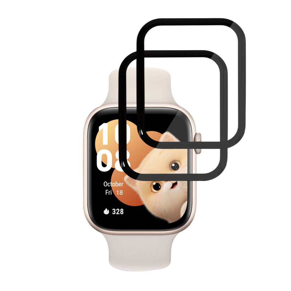 Pellicola Protettiva Techsuit Nano Flex per Honor Watch 5, Set 2 pezzi, Plastica, Nera