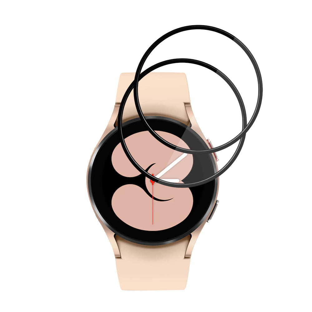 Pellicola Protettiva Techsuit Nano Flex per Samsung Galaxy Watch4 40mm, Set 2 pezzi, Plastica, Nera