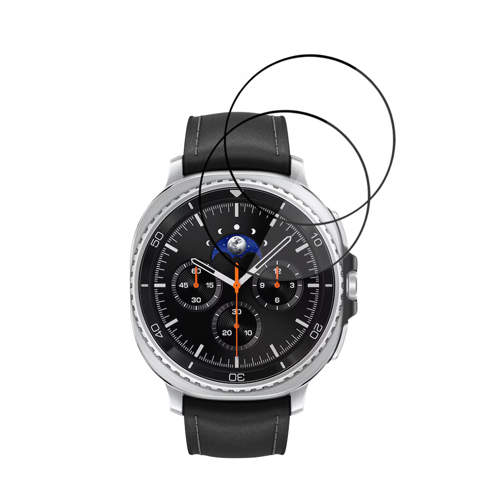 Pellicola Protettiva Techsuit Nano Flex per Samsung Galaxy Watch8 Classic, Set 2 pezzi, Plastica, Nera