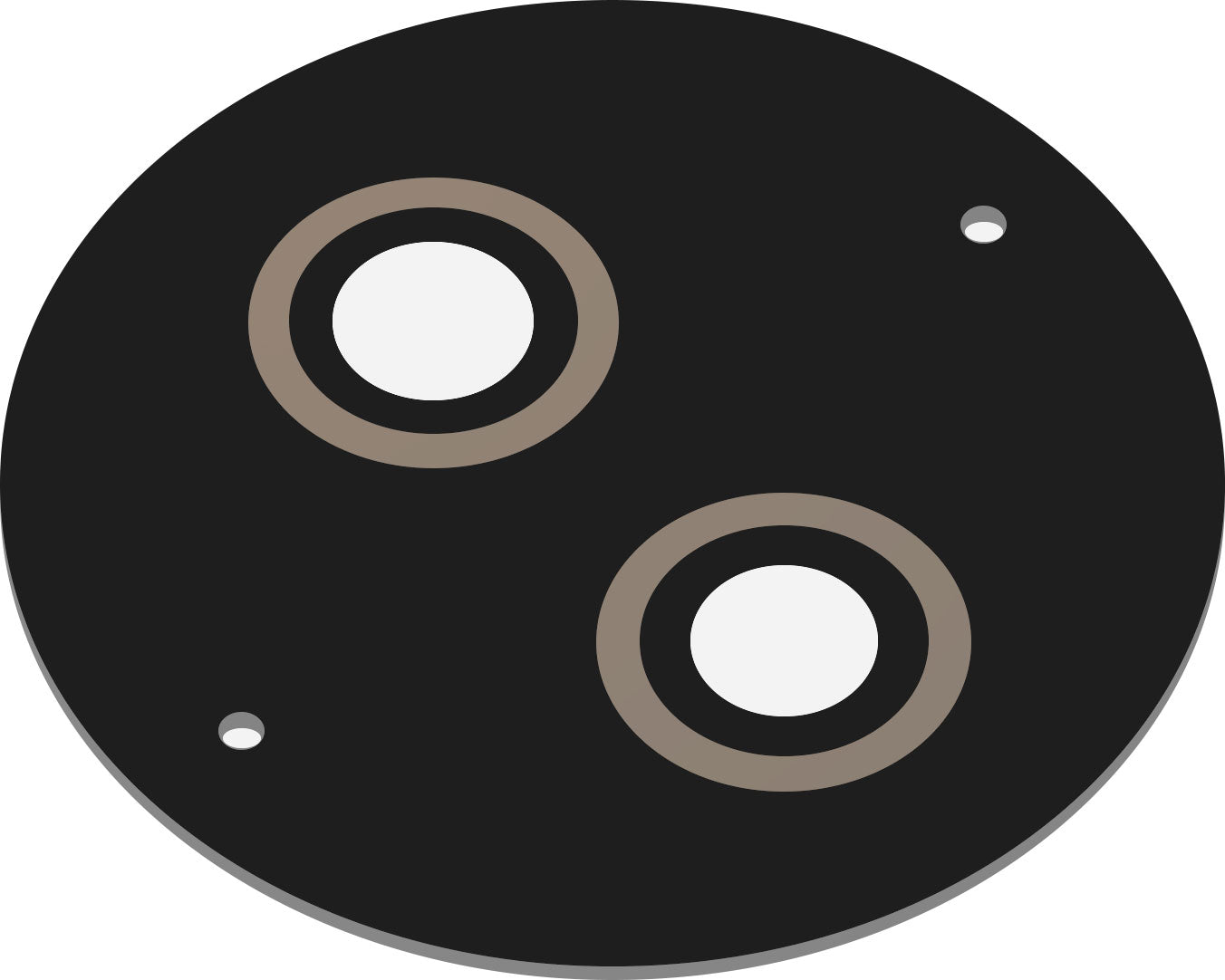 Lente della fotocamera posteriore per HMD 110 / Nokia 110 (2024), Nero