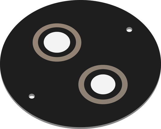 Lente della fotocamera posteriore per HMD 110 / Nokia 110 (2024), Nero