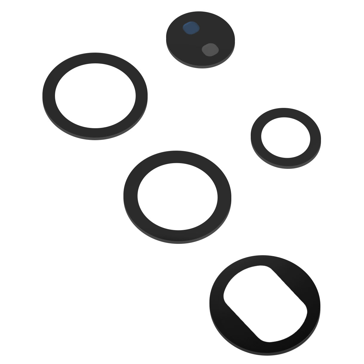 Samsung Galaxy S23 Ultra S918 Rear Camera Glass, Laser + Telephoto + Periscope Telephoto + UltraWide + Wide, Black