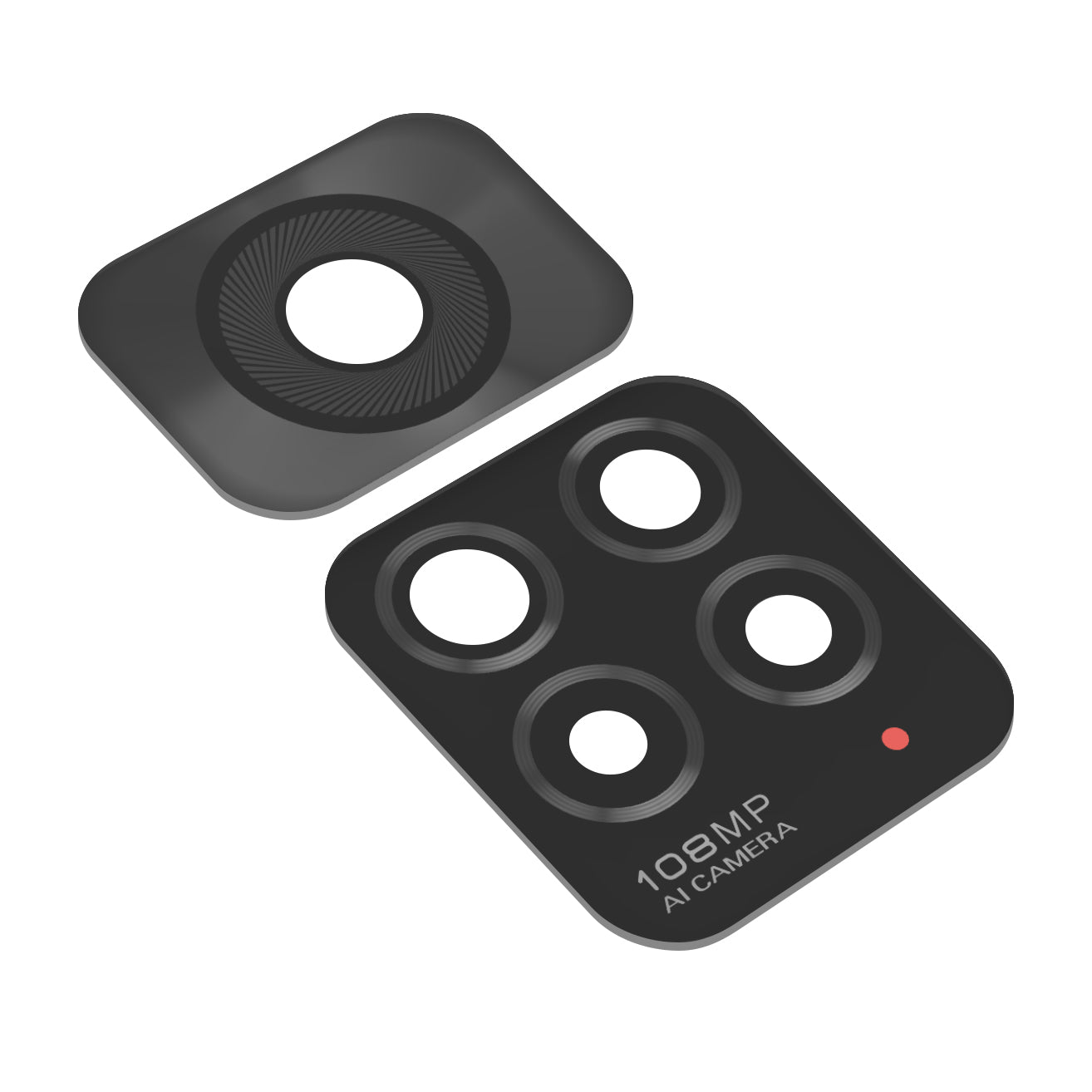 Vetro della fotocamera posteriore Xiaomi Redmi Note 11S, nero