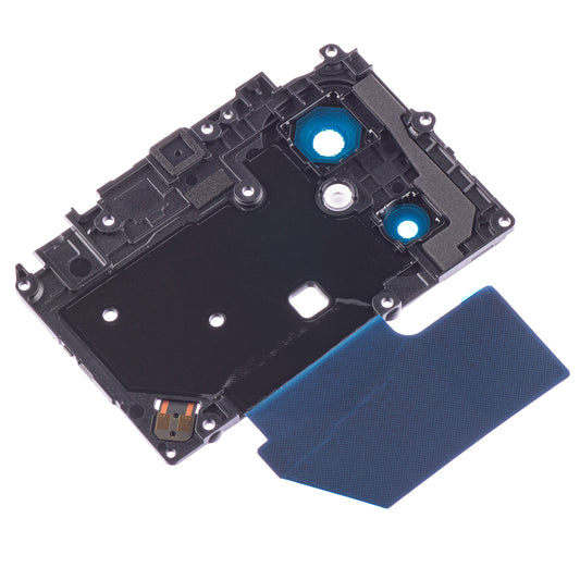 Vetro della fotocamera posteriore Xiaomi Redmi 12C, Wide+Depth + Blitz, con cornice, nero