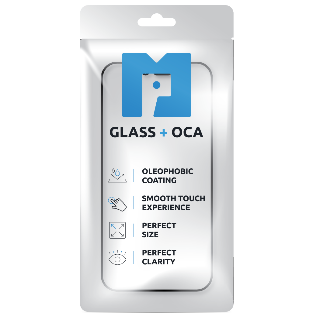 Vetro Schermo + OCA MP compatibile con Apple iPhone 16e / 14, Nero