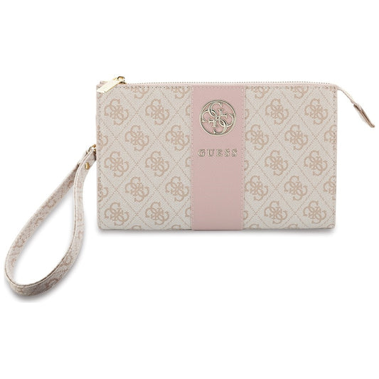 Borsa universale per telefono, Guess, 4G Round Classic Logo Stripe, rosa