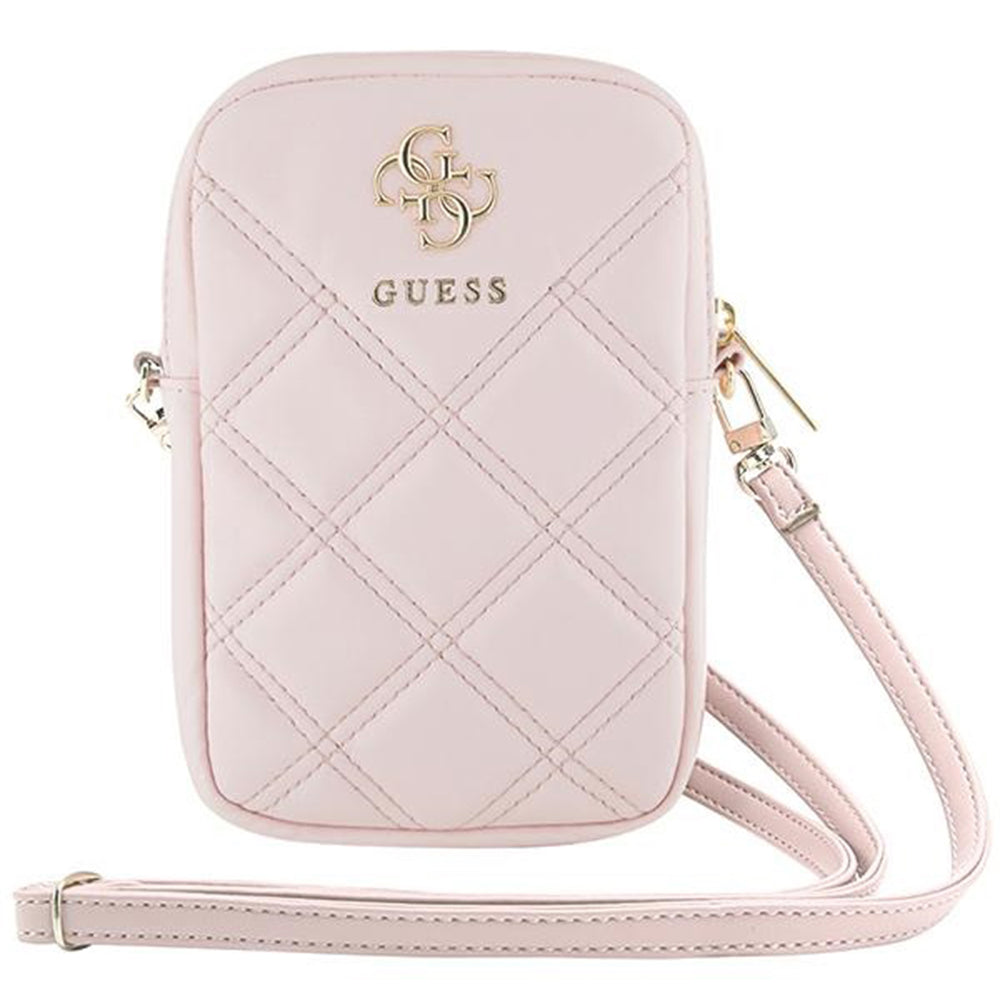 Borsa Universale per Telefono, Guess, Quilted 4G, Rosa